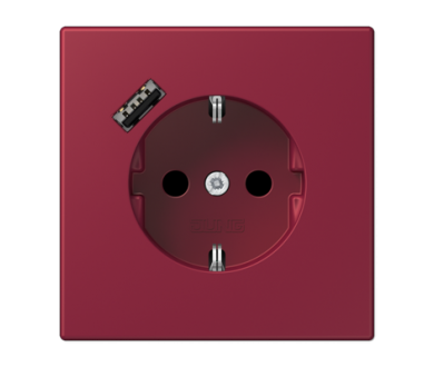 Розетка 2K+З USB Typ A Jung LC1520-18A255