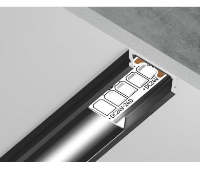 Купить Алюминиевый накладной профиль Ambrella Light Alum Profile GP1700BK/BK Алюминиевый накладной профиль Ambrella Light Alum Profile GP1700BK/BK