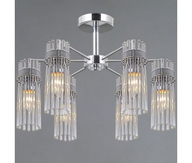 Люстра на штанге Illumico IL0761-6CSQ-25 CR GENOA