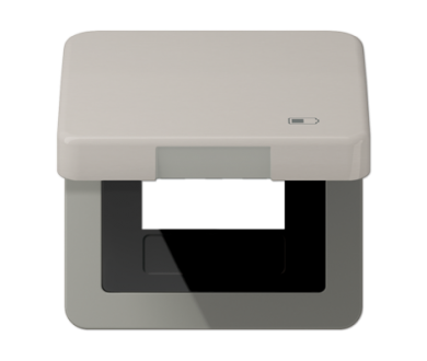 Рамка с подпружиненной крышкой для USB-механизмов Jung CD590KLUSBPT
