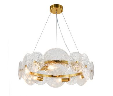 Подвесная люстра Indigo Miele 12021/6P Brass V000604