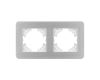 Рамка на 2 поста алюминиевая Arlight FRM-AKIRY-AL-2-SR 049724