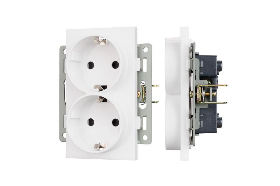 Механизм электрической розетки Arlight SCT-MEUD-PL-WH (250V, 16A) 043764