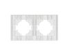 Рамка на 2 поста пластиковая Arlight FRM-PERIO-PL-2-BK 049751