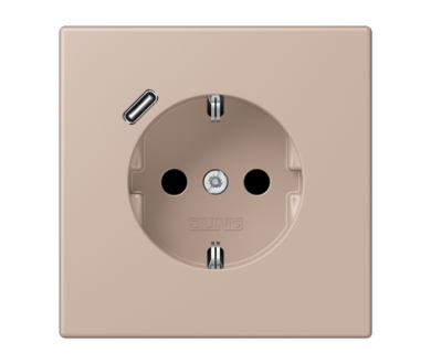 Розетка 2K+З USB Typ C Jung LC1520-18C240