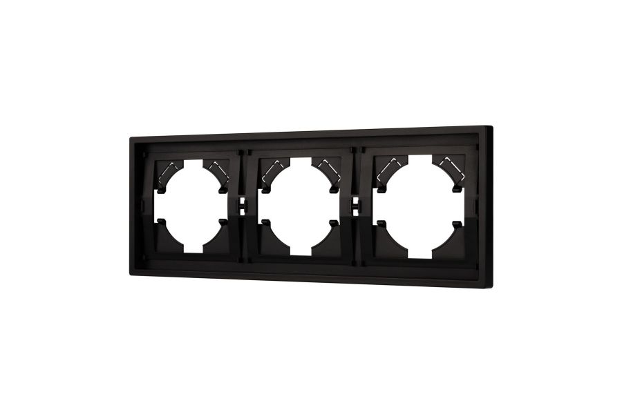 Рамка пластиковая на 3 поста Arlight FRM-TENDO-PL-3-BK 053844