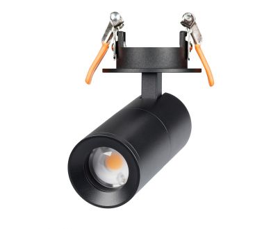 Спот Arlight LGD-ARTEMIS-BUILT-FLAP-R55-12W Warm2700 (BK, 8-80 deg, 230V) (IP20 Металл) 062274
