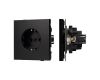 Механизм электрической розетки Arlight SCT-TENDO-MEU1-PL-BK (230V, 16A) 054079