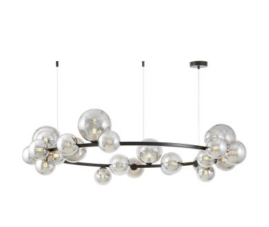 Купить Подвесная люстра Lumina Deco LDP 7033-24 BK+GY Подвесная люстра Lumina Deco LDP 7033-24 BK+GY