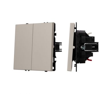 Купить Механизм выключателя двухклавишный непроходной Arlight SWT-NOBE-MK02-SFPL-CA (230V, 10A) 059419 Механизм выключателя двухклавишный непроходной Arlight SWT-NOBE-MK02-SFPL-CA (230V, 10A) 059419