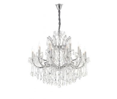 Купить Подвесная люстра iLamp Diamond 6071-18 CR+CL Подвесная люстра iLamp Diamond 6071-18 CR+CL
