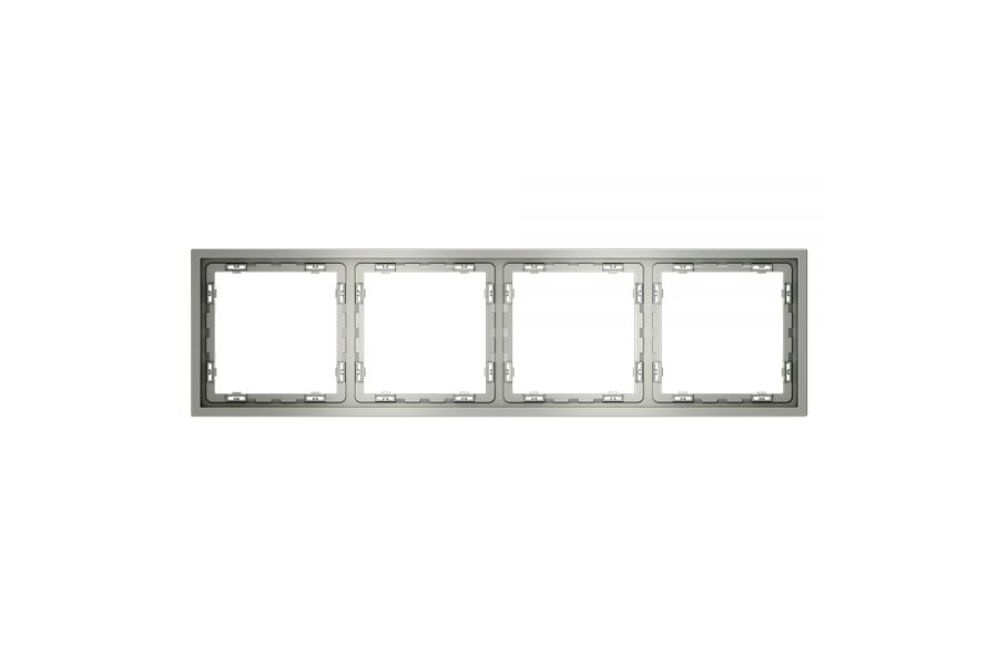 Рамка на 4 поста Voltum S70 VLS100405 (сталь)