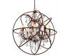 Подвесная люстра LOFT IT Foucaults orb crystal Loft1897/6