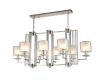 Подвесная люстра Crystal Lux Nicolas NICOLAS SP8 L1000 NICKEL/WHITE