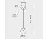 Подвесной светильник Modelux ML.2338.150 BK-BK