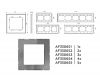Рамка трехместная Ambrella Volt Platos AF330653