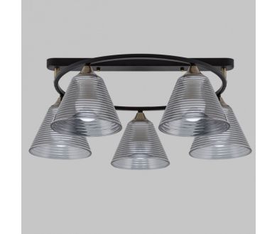 Купить Потолочная люстра IMEX MD.5948-5-S-BK+AB Потолочная люстра IMEX MD.5948-5-S-BK+AB