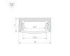 Алюминиевый профиль Arlight SL-SLIM-H7-2000 WHITE 037111