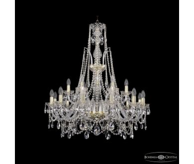 Купить Подвесная люстра Bohemia Ivele Crystal 1411/12+6/300/XL-96 G Подвесная люстра Bohemia Ivele Crystal 1411/12+6/300/XL-96 G