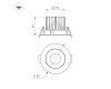 Встраиваемый светильник Arlight MS-FORECAST-BUILT-TURN-R82-8W Warm3000 037187(1)