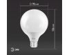 Лампа светодиодная Эра E27 15W 6500K LED G95-15W-6000K-E27 Б0049079