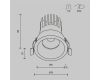 Встраиваемый светильник Maytoni Technical Dip DL117-15W-3K-W