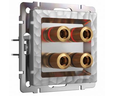 Купить Акустическая розетка Werkel Hammer х4 серебряный W1285006 4690389163111 Акустическая розетка Werkel Hammer х4 серебряный W1285006 4690389163111