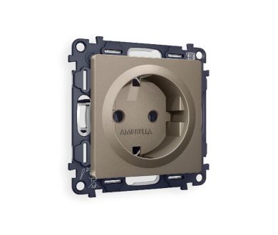 Купить Комплект механизма розетки с/з на винтовых зажимах Ambrella Volt Alfa MA636010 Комплект механизма розетки с/з на винтовых зажимах Ambrella Volt Alfa MA636010