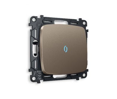 Купить Комплект механизма 1-кл проходного выключателя с подсветкой Ambrella Volt Omega MO632040 Комплект механизма 1-кл проходного выключателя с подсветкой Ambrella Volt Omega MO632040