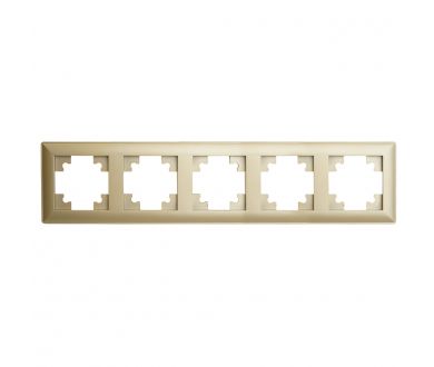 Купить Рамка пятиместная Stekker PFR00-7005-08 Катрин 49610 Рамка пятиместная Stekker PFR00-7005-08 Катрин 49610