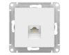 Розетка компьютерная RJ45, кат. 6A, Systeme Electric AtlasDesign Лотос ATN001386
