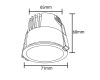 Встраиваемый светильник Crystal Lux CLT 082C1 WH 4000K