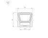 Силиконовый профиль Arlight WPH-FLEX-1616-TOP-S11-5m WHITE 040270