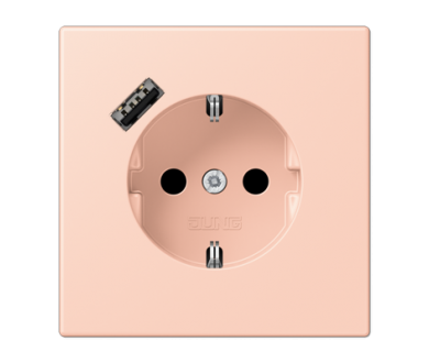 Купить Розетка 2K+З USB Typ A Jung LC1520-18A234 Розетка 2K+З USB Typ A Jung LC1520-18A234