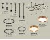 Комплект подвесного светильника Ambrella Light Techno Ring XR92222100 (A9222, A9227, C9233, C9242, C9238, C9232, N8126, N8124)