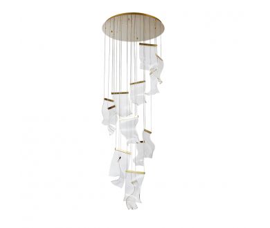 Купить Каскадная люстра Arte Lamp Grappolo A2283SP-14GO Каскадная люстра Arte Lamp Grappolo A2283SP-14GO