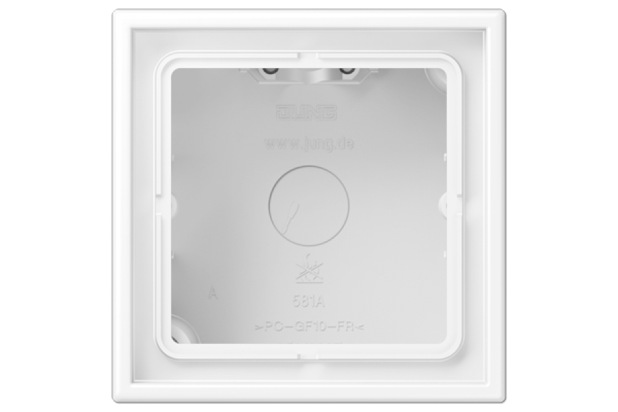 Коробка одноместная Jung LS581AWWM