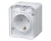 Наруж Белый Розетка с/з со шт., 16А 250B IP54 Systeme Electric AtlasDesign Profi54 ATN540145