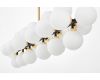 Люстра на штанге Lumina Deco Marsiada LDP 6033-24 BK+GD