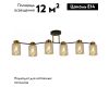 Потолочная люстра Illumico IL6111-6COU-79 BK GD Qui