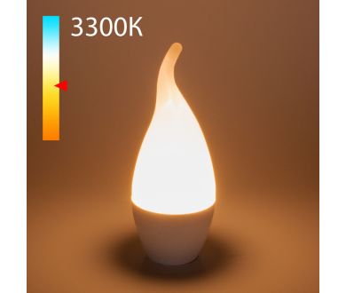 Купить Светодиодная лампа Elektrostandard свеча на ветру матовая E14 6W 3300K 4690389173011 Светодиодная лампа Elektrostandard свеча на ветру матовая E14 6W 3300K 4690389173011