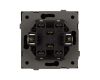 Механизм выключателя двухклавишный проходной Arlight SWT-TENDO-MKP2-PL-BK (230V, 10A) 054067