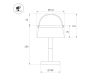 Настольная лампа аккумуляторная Arlight SP-TRAFO-1.5W Warm2700 (Красный, 120 deg, 5V) (IP54 Пластик) 063190