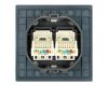 Розетка компьютерная 2-местная RJ-45 (механизм) Stekker Мия RST00-3111-05 50451