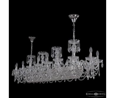 Купить Подвесная люстра Bohemia Ivele Crystal 1453/18/195/1500 Ni Подвесная люстра Bohemia Ivele Crystal 1453/18/195/1500 Ni