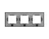 Рамка 3-ая Systeme Electric AtlasDesign Aqua Карбон ATN441003
