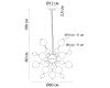 Подвесная люстра Arte Lamp Molecule A8313SP-9GO
