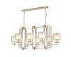 Подвесная люстра Crystal Lux Nicolas NICOLAS SP8 L1000 GOLD/WHITE