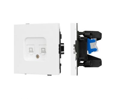 Купить Механизм компьютерной розетки двойной Arlight SCT-TENDO-MPC2-PL-WH (RJ-45, CAT6) 054100 Механизм компьютерной розетки двойной Arlight SCT-TENDO-MPC2-PL-WH (RJ-45, CAT6) 054100
