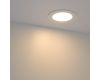 Встраиваемый светильник Arlight MS-EDGE-R120-6W Warm3000 (WH, 115 deg, 230V) (IP44 Металл) 049176